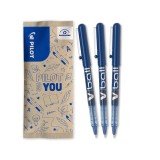 Stilou Roller Pilot V-Ball, 0.5 mm, Albastru, Pachet de 3 - RESIGILAT