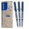 Stilou Roller Pilot V-Ball, 0.5 mm, Albastru, Pachet de 3 - RESIGILAT