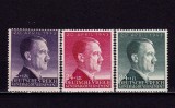 ✅ (S34) Germania Reich 1942 Guvernamantul General- aniversarea Adolf Hitler 54 de ani ,serie ,Michel 101/103 ,MNH