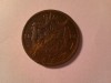 Moneda 5 Bani 1884 Carol I ,bronz cal. f.buna dar cu o lovitura pe muchie