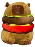 Jucarie de plus Capybara Capibara hamburger 50cm cu paturica
