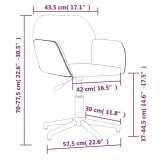 Cumpara ieftin Scaune de bucatarie pivotante, 2 buc., rosu vin, textil