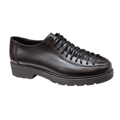 Pantofi casual dama din piele naturala - Model Negru PDGINAN foto