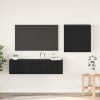 VidaXL Set comodă TV 4 pcs Stejar negru 120 x 30 x 30 cm Lemn compozit