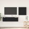 vidaXL Set comodă TV 4 pcs Stejar negru 120 x 30 x 30 cm Lemn compozit
