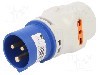 Conector alimentare AC, IEC 60309, IP20, 16A, 230V AC, 3 pini, PCE - 9433170