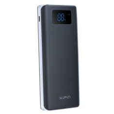 Baterie externa Powerbank T1 XiPiN 2porturi USB Curent Maxim 21A Capacitate 12000 mAh Negru foto