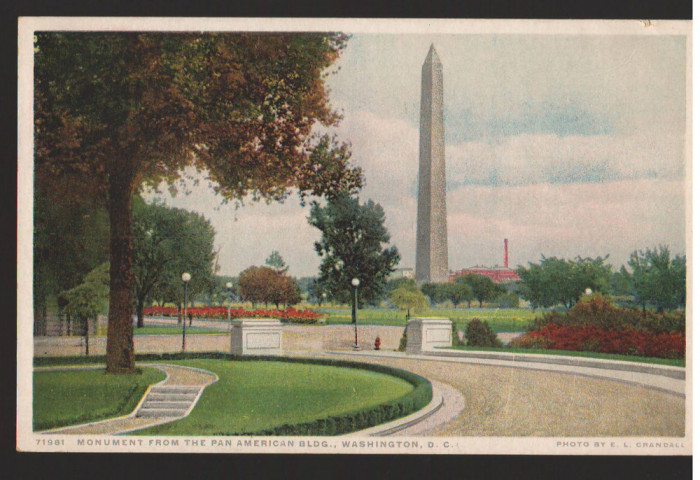 CPIB 16714 CARTE POSTALA - MONUMENT PAN AMERICAN BLDG, WASHINGTON, D.C., SUA