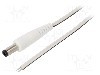 Cablu alimentare DC, cabluri, DC 5,5/2,5 mufa, alb, 1,5m, WEST POL - P25-TT-T035-150WH