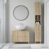 Cumpara ieftin Set de dulapuri pentru baie, 2 piese DELFT Stejar Sonoma