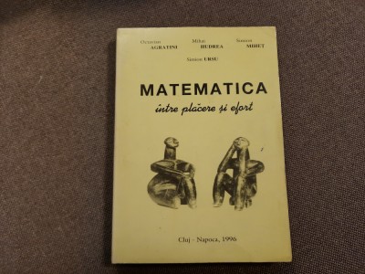 Octavian Agratini - Matematica intre placere si efort foto