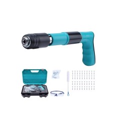 Set Pistolet de Cuie Manual, Multifunctional, 3 Nivele de Rezistenta, Design Silentios, 335mm, Negru, cu 110 Cuie