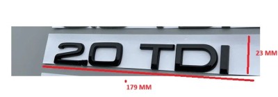 emblema 2.0 TDI negru foto