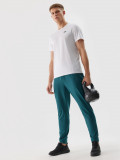 Pantaloni de antrenament cu uscare rapidă pentru bărbați - verde marin, 4F Sportswear