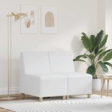 VidaXL Unitate Sofa Modulară Fără Brațe 2 pcs Alb 55 x 74 x 82 cm
