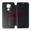 Husa Flip Xiaomi Redmi Note 9, Protectie 360, Piele Ecologica, Neagra