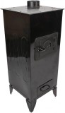 Soba Semineu Lemne 7.7kW, Plita, Samotat, Negru. Livrare Gratuita! 