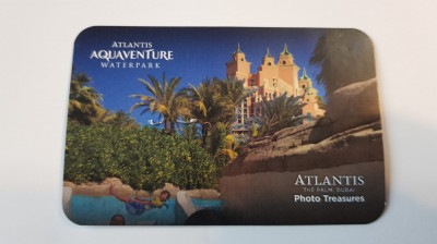 Card foto Atlantis Waterpark Dubai, folosit foto