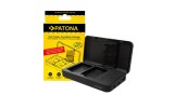 &Icirc;ncărcător dublu PATONA pentru Nikon EN-EL14 P7000 P7100 P7700 D3100 cu funcție power bank și stocare card de memorie