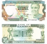Zambia 20 Kwacha 1989 (91) UNC Bancnota Africa