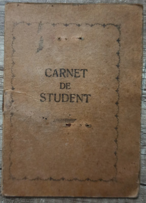 Carnet de student Emil Costoiu, Buzau 1949 foto