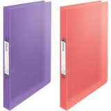Caiet mecanic Colour Breeze, PP, A4, coperta moale, mecanism 2RR, inel 25 mm Esselte