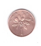 Moneda Jamaica 1 cent 1970, stare buna, curata, America Centrala si de Sud, Bronz