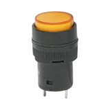 Indicator semnalizare industrial LED galben 220V &Oslash; 16mm Breckner Germany