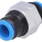 Racord Push-In Filetat Alamă Nichelată 0.95-6 bar