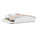 Cumpara ieftin Cadru de pat fara saltea, alb, 180x200 cm, lemn masiv pin