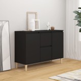 vidaXL Servantă, negru, 103,5x35x70 cm, PAL