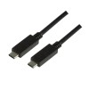 CABLU alimentare si date LOGILINK, pt. smartphone, USB 3.2, USB Type-C (T) la USB Type-C (T), 0.5m, negru, &quot;CU0128&quot; (timbru verde 0.08 lei)