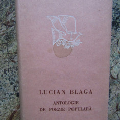 Antologie de poezie populara - Lucian Blaga