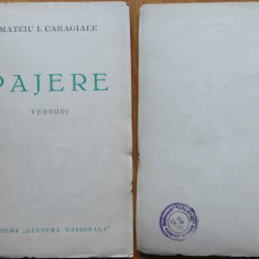 Mateiu I. Caragiale , Pajere ; Versuri , 1936 , editia 1