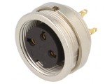 Conector M16 Soclu Mamă 3 Pini 5A 250V IP40, Lumberg