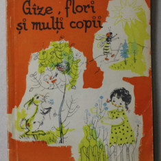 GAZE , FLORI SI MULTI COPII de NINA STANCULESCU , ilustratii de SILVIA CAMBIR , 1963