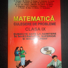 Matematica. Culegere de probleme clasa a IX-a. Subiecte date la admitere (1999)