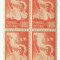*Romania, lot 572 cu 4 timbre fiscale culturale, bloc, 1945, MNH