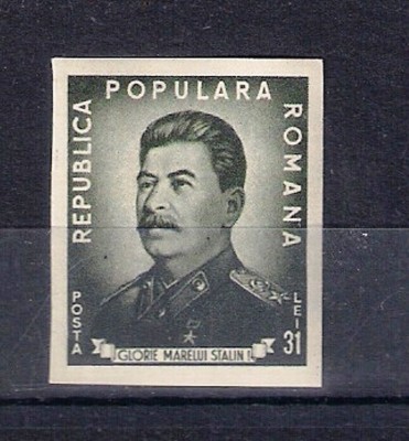 ROMANIA 1949 - I.V. STALIN, NEDANTELAT, MNH - LP 259a foto