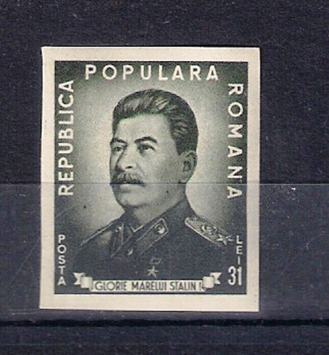 ROMANIA 1949 - I.V. STALIN, NEDANTELAT, MNH - LP 259a