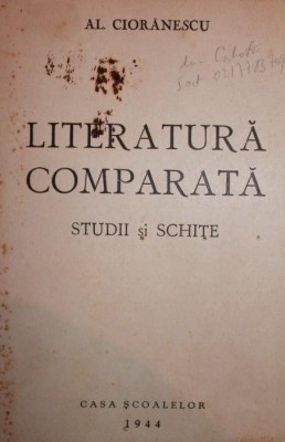 LITERATURA COMPARATA foto