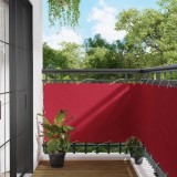 vidaXL Ecran de balcon Roșu 100 x 500 cm Material Oxford 42030813
