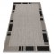 Covor sisal Floorlux 20195 argintiu si negru, 120x170 cm