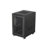 Dulap rack 19 perete 18U 600X800 FLAT PACK WITH MESH DOOR, self- assembly, greutate maxima suportata 800 kg, RAL color RAL9004