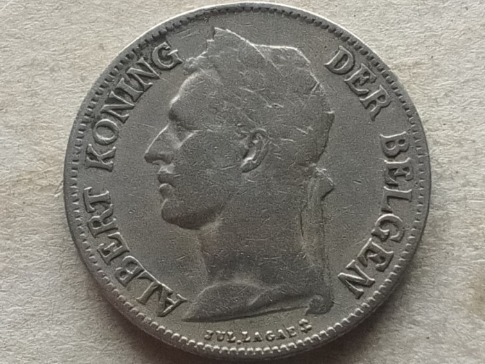 CONGO BELGIAN-50 CENTIMES 1926 (ALBERT-KONING)