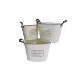 Cumpara ieftin Set 3 ghivece flori metal 32 x 21 x 24 cm, 37 x 26 x 27 cm, 43 x 29 x 30 cm
