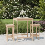 Set mobilier de bar, 3 piese, lemn masiv de pin GartenMobel Dekor, vidaXL