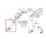 Furtun intercooler, supraalimentare Bmw Seria 5 E60/E61 2003-2010, cauciuc, RapidAuto 2017PT-4