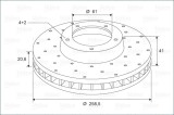 Disc Frana Valeo 886208 Punte Fata Dacia Renault Nissan Logan Sandero Clio Megane Twingo