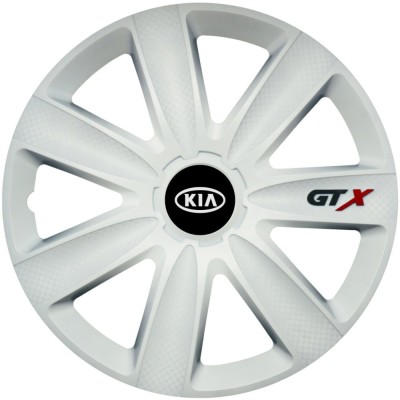 Set 4 Capace Roti GTX Alb R15, Compatibil Cu Kia foto